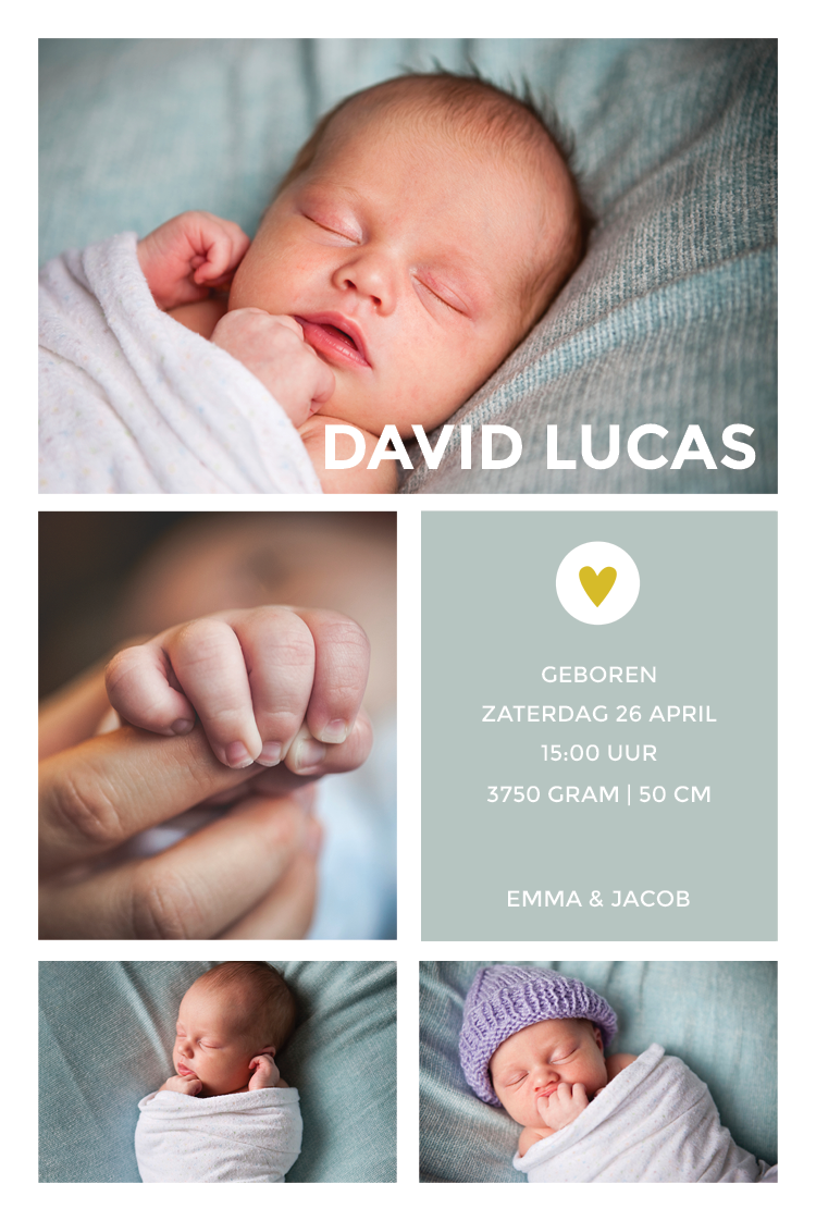 Uitnodigingen — Klein gouden hart