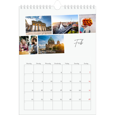 Fotokalender A4 (20 x 30 cm) — City trip [Februari]