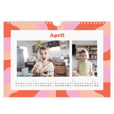 Fotokalender A4 — Speelse patronen [April]