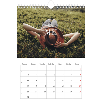 Fotokalender A4 (20 x 30 cm) — Eindeloze ontsnapping [Mei]
