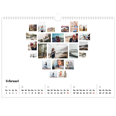 Fotokalender A3 — Collage shapes [Februari]