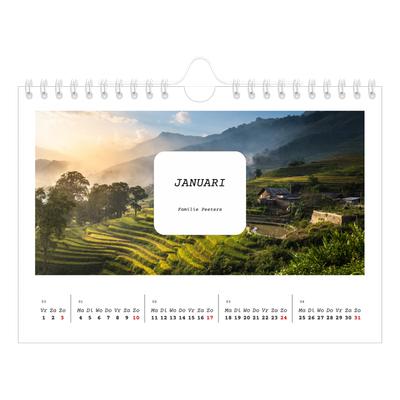 Fotokalender A5 — Het volledige verhaal [Januari]