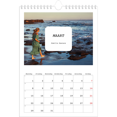 Fotokalender A4 (20 x 30 cm) — Het volledige verhaal [Maart]