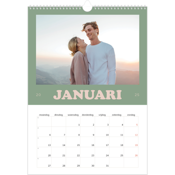 Fotokalender A3 — Retro stijl frames