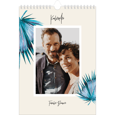 Fotokalender A4 (20 x 30 cm) — Geverfde bloemen [omslag]