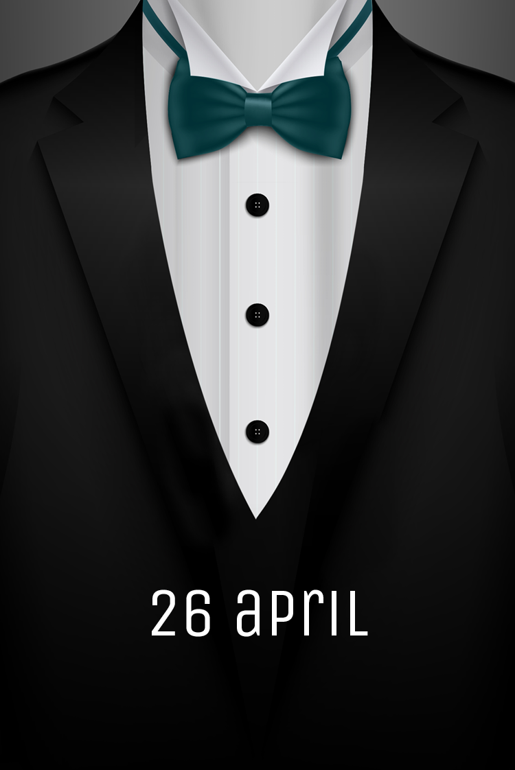 Bedankkaarten — Kostuum en stropdas