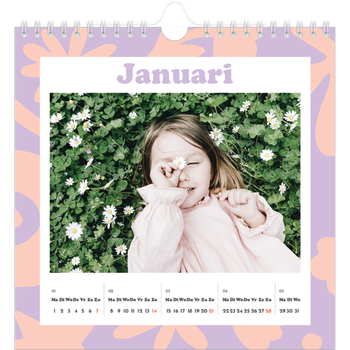 Fotokalender Vierkant — Speelse patronen