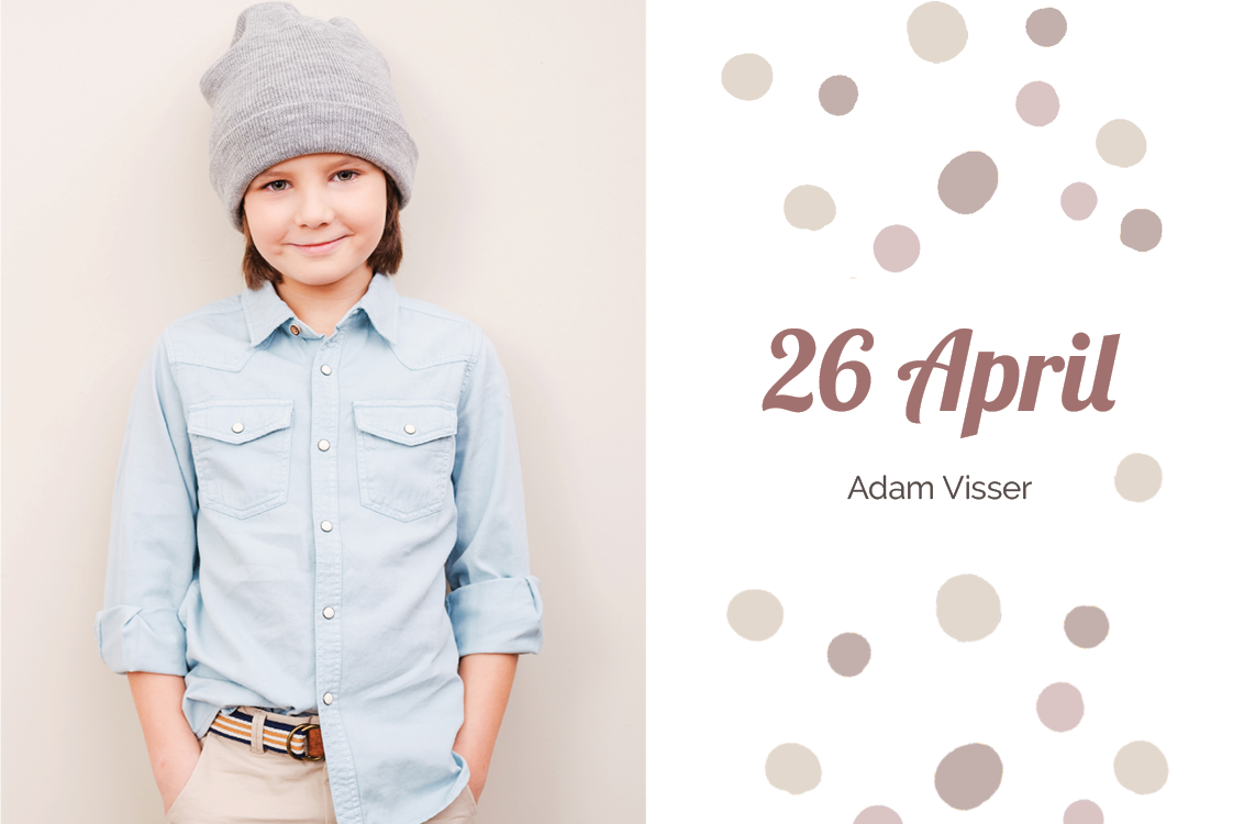 Bedankkaarten — Aquarel confetti