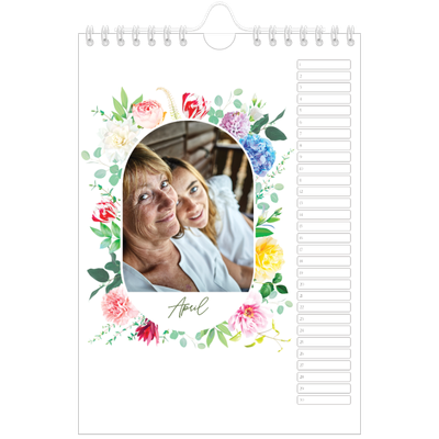 Fotokalender A5 — Klassieke bloemen [April]