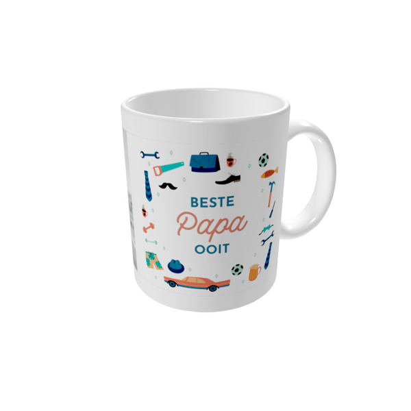 Mok bedrukken — Papa's spullen