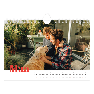Fotokalender A5 — Een dikgedrukt jaar [Maart]