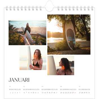 Fotokalender Vierkant — Surfing sunsets
