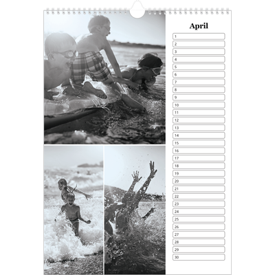 Verjaardagskalenders A3 — Focus [April]