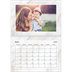 Fotokalender A4 Dubbel (30 x 40 cm) — Gemarmerde achtergrond [Maart]