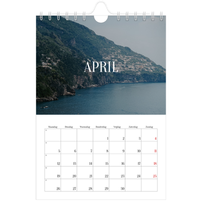 Fotokalender A5 — Eindeloze ontsnapping [April]