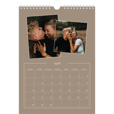 Fotokalender A4 (20 x 30 cm) — Gemaakte herinneringen [April]
