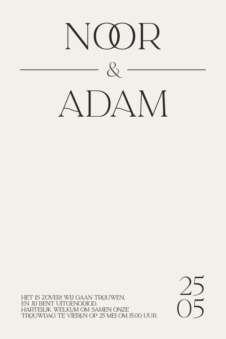 Uitnodigingen — Elegante stijl