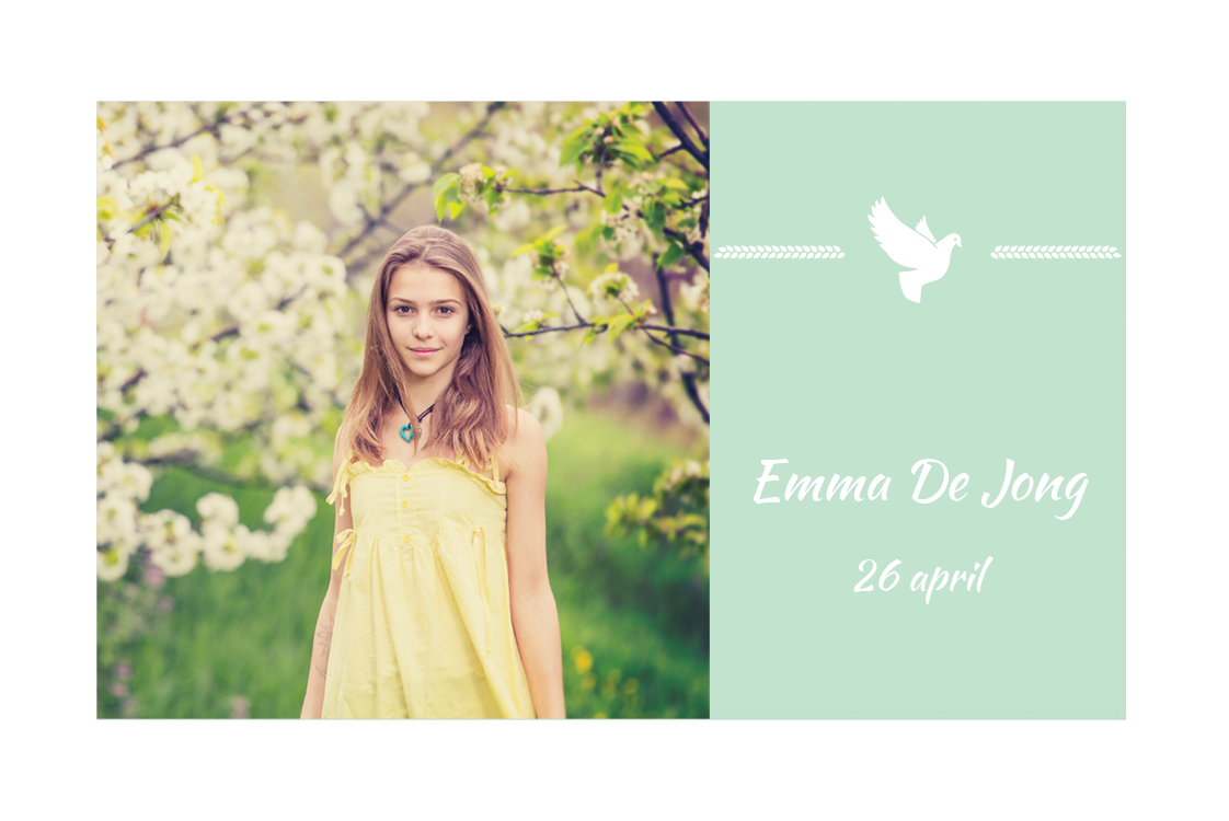 Uitnodigingen — Kleine duif