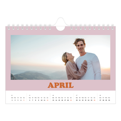 Fotokalender A5 — Retro stijl frames [April]