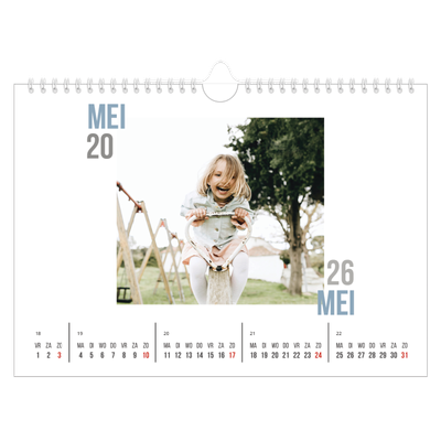 Fotokalender A4 — Dubbele tekst [omslag]