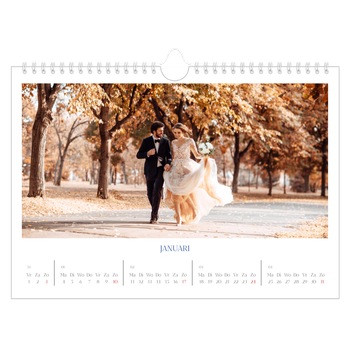Fotokalender A4 — Kobalt klassieker