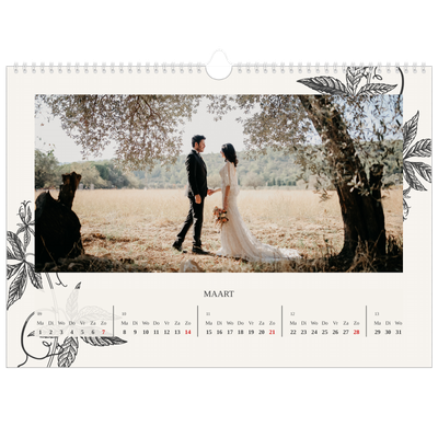 Fotokalender A3 — Inkt & klimop [Maart]