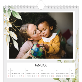 Fotokalender Vierkant — Bloemen splash