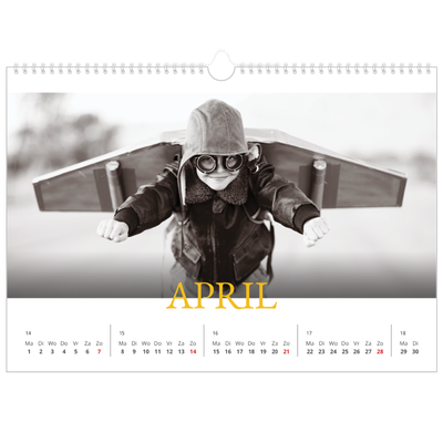 Fotokalender A3 — Historische stijl [April]
