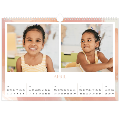 Fotokalender A3 — Verfkwast effect [April]
