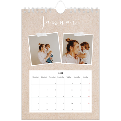 Fotokalender A5 — Scrapbook kalender [Januari]