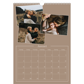 Fotokalender A3 — Gemaakte herinneringen