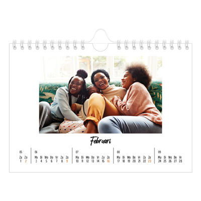 Fotokalender A5 — Dit ben ik [Februari]