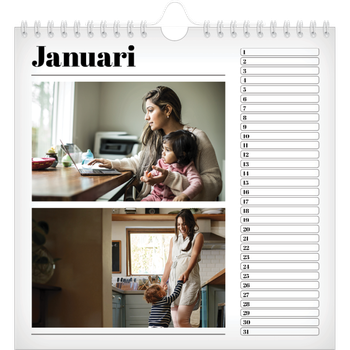 Fotokalender Vierkant — Vers van de pers