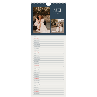 Smalle kalender  — Leisteen & schreef [Mei]