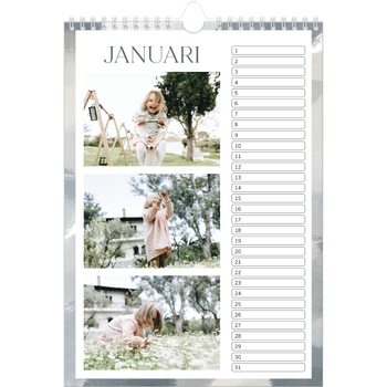 Fotokalender A4 — Verfkwast effect