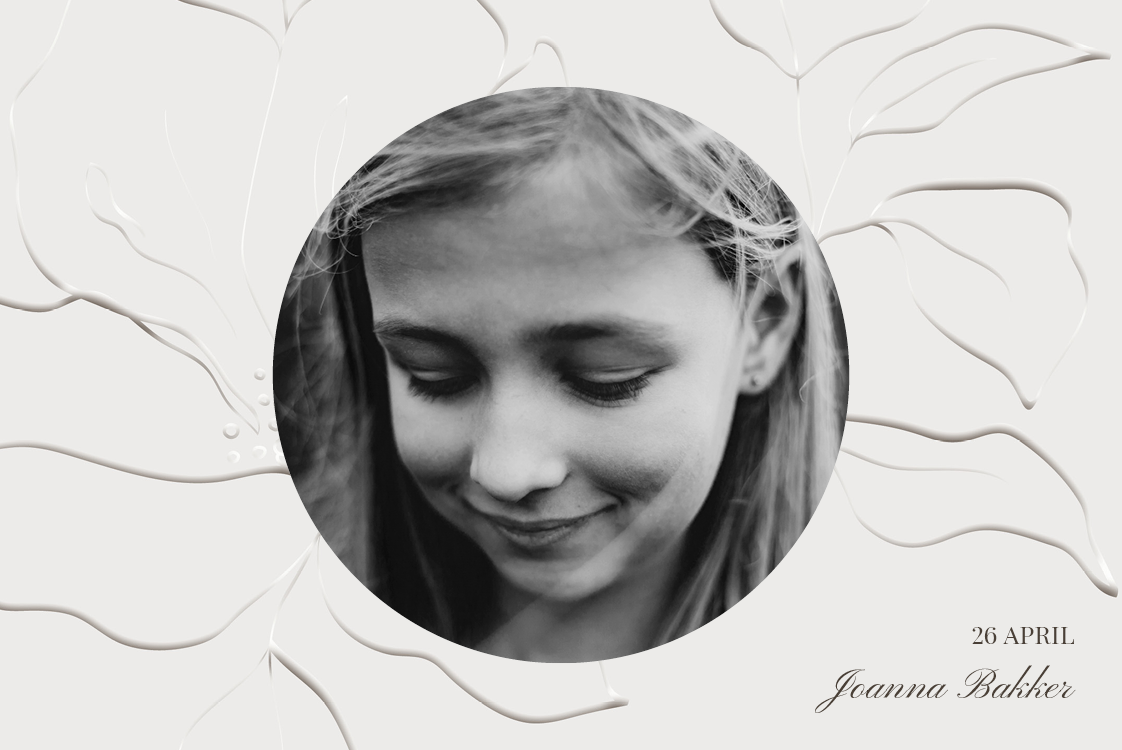 Bedankkaarten — Bloemafdruk