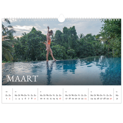 Fotokalender A3 — Schreefletters [Maart]