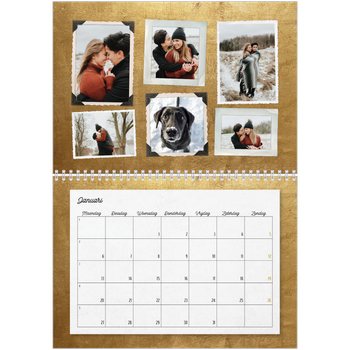 Fotokalender A4 Dubbel — Fotocollage