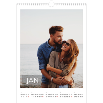 Fotokalender A3 — Overlay van datumvak