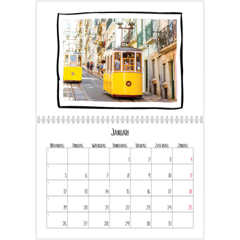 Fotokalender A4 Dubbel — Plakboekmomenten