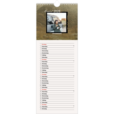 Smalle kalender  — Zin in avontuur [Maart]