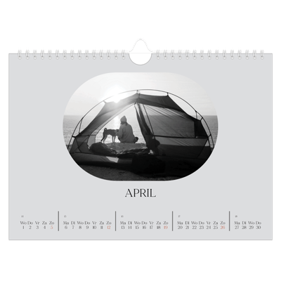 Fotokalender A4 — De open weg [April]
