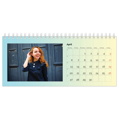 Bureaukalenders — Kleurverloop in pastel [April]