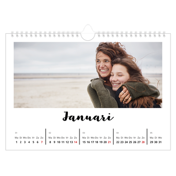 Fotokalender A4 — Handgeschreven letters