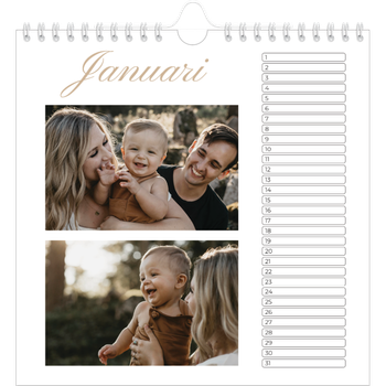 Fotokalender Vierkant — Fotobox