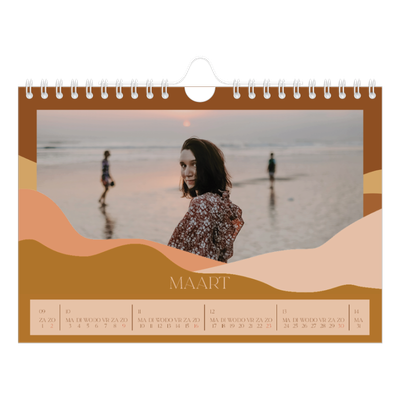 Fotokalender A5 — Neutrale bergen [Maart]