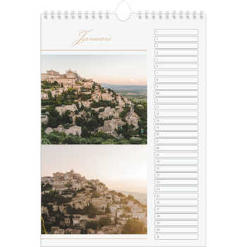 Fotokalender A4 — Gouden banner