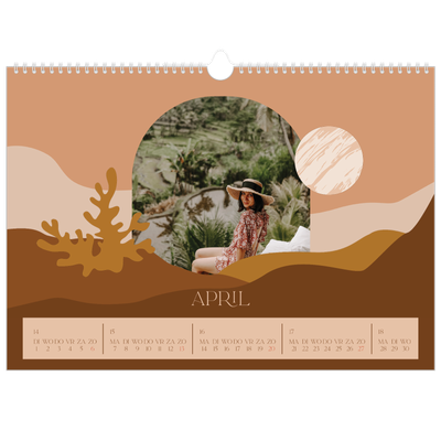 Fotokalender A3 — Neutrale bergen [April]