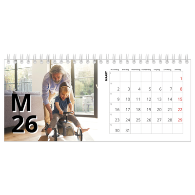 Bureaukalenders — Letter stijl [Maart]