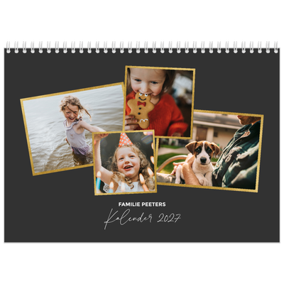Fotokalender A4 Dubbel (30 x 40 cm) — Herinneringen verzamelen [omslag]